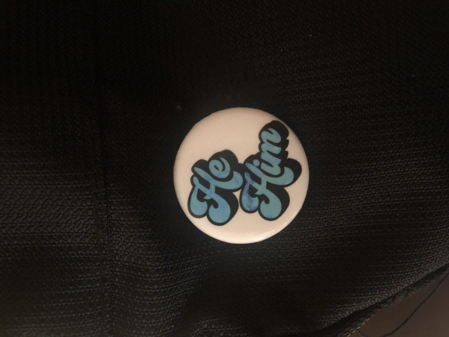 Silver Creek student, Rye Ford, sometimes wears this pin to let people know what pronouns he uses. “Being trans is not a bad thing so don’t let anyone treat you like it is,” says Ford