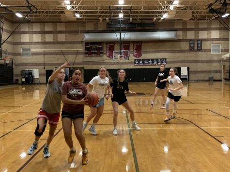 Basketball open gyms are both impactful, and enduring. The open gyms help bring players together. Having the chance to go Tuesdays, Thursday or even just once can have a big impact!

From left to right: Bridget Curry, Bella Ayer, Bailey Lambert, Sophia Godfrey, Izzy Spagnoletti, Whitney McVeigh