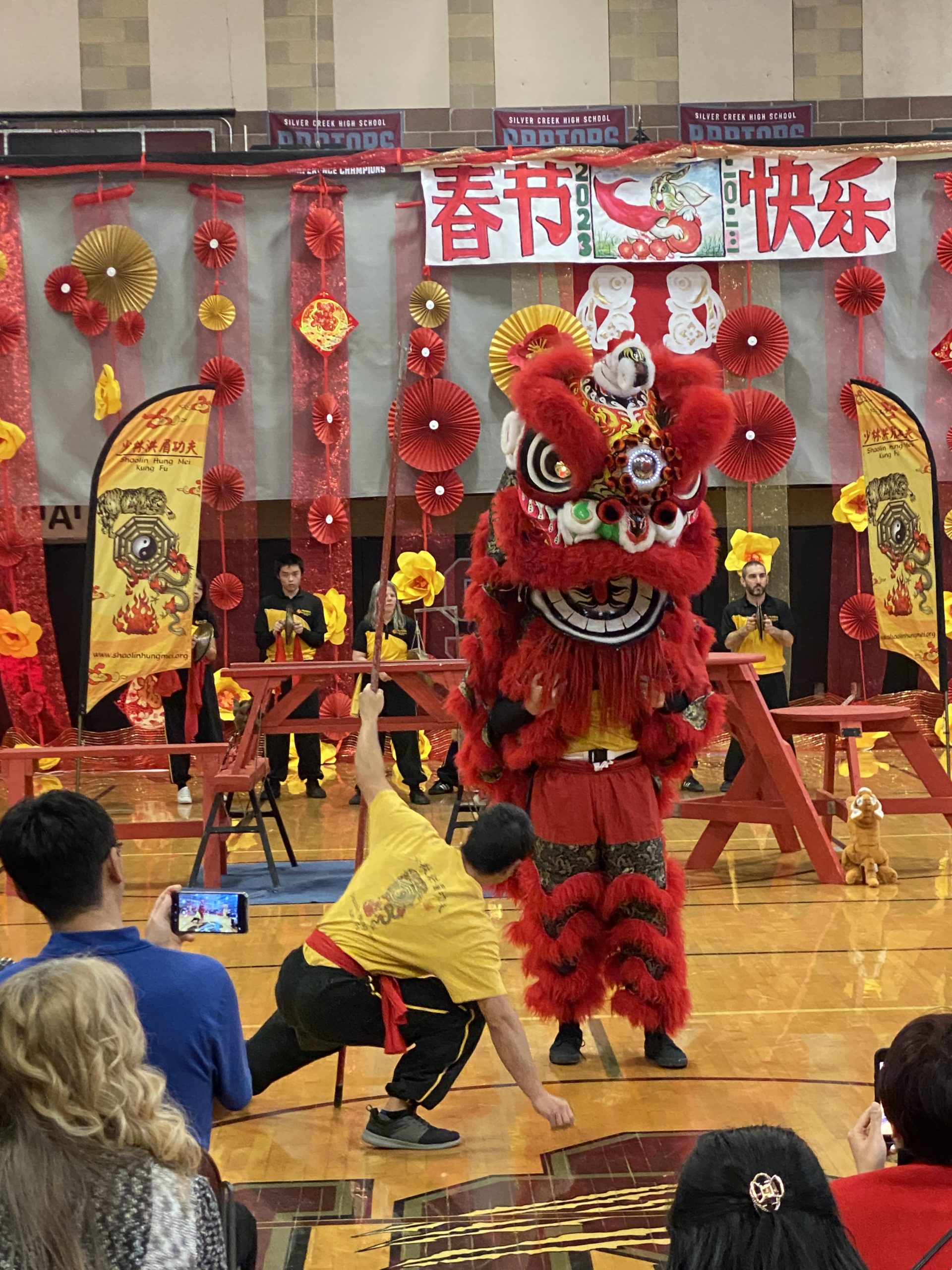 This is the Lion Dance, performed by the Shaolin Hung Mei Kung Fu Association