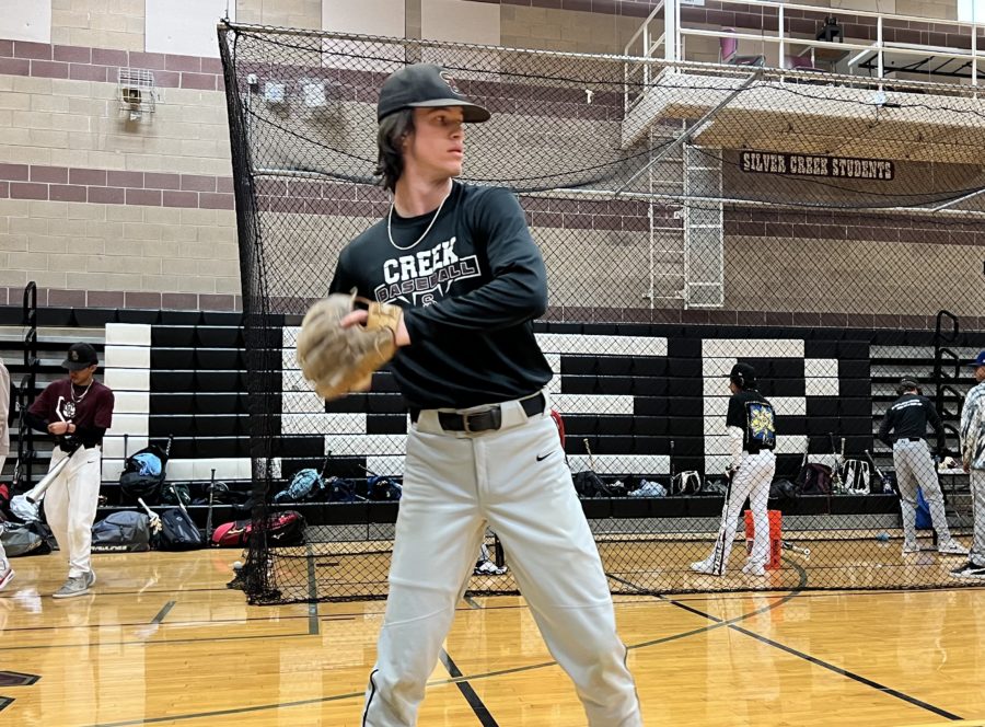 Will+Schleper+practices+inside+in+preparation+for+upcoming+baseball+tryouts.++He+looks+forward+to+a+hopeful+senior+season+of+fun+and+team+bonding.