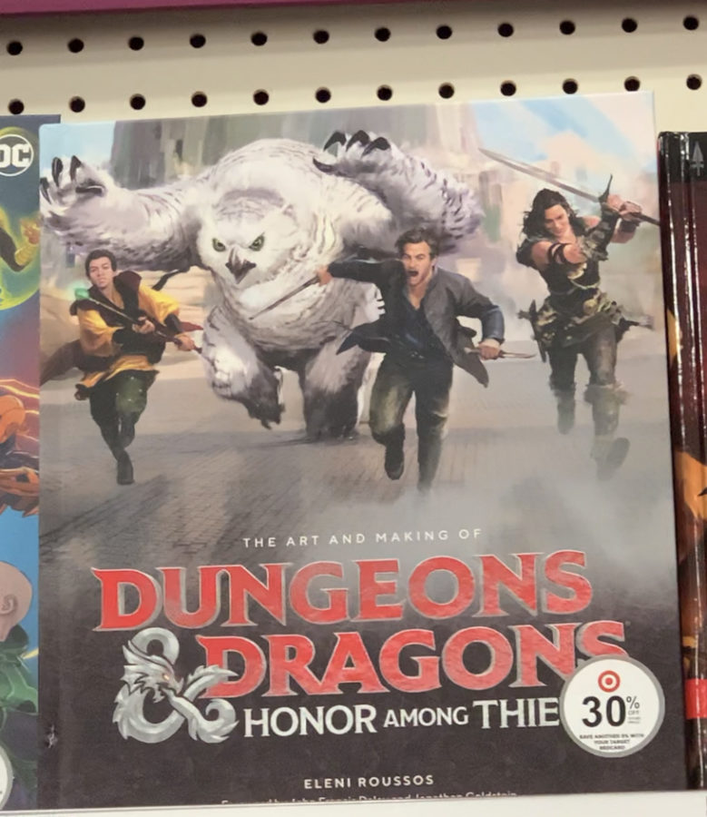 A concept book for Dungeons & Dragons: Honor of Thieves. Featured on the cover are four of the film’s main characters: Simon, Doric, Edgin, and Holga.