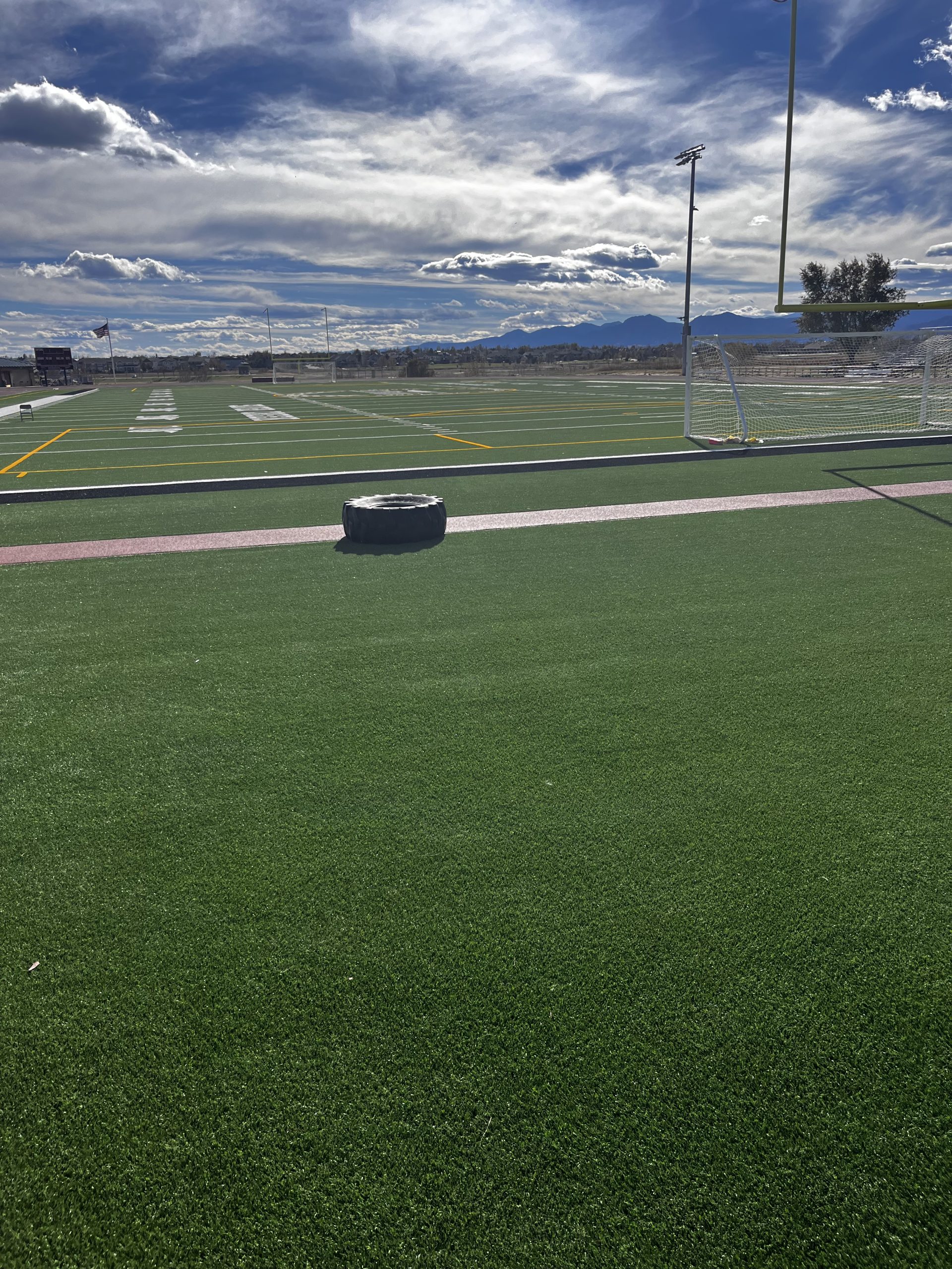 The new turf field at Silver Creek High School.