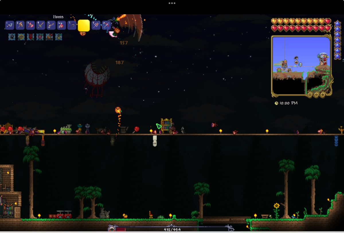Quintin+Patel+and+my+Ronin+Patel+fighting+the+Eye+of+Cthulhu+in+Terraria.+Photo+taken+December+2nd