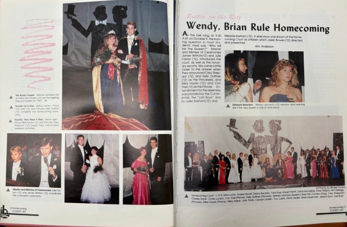 An image from Joylynn Boardman’s 1988 yearbook of Sandia High School in Albuquerque, N.M.