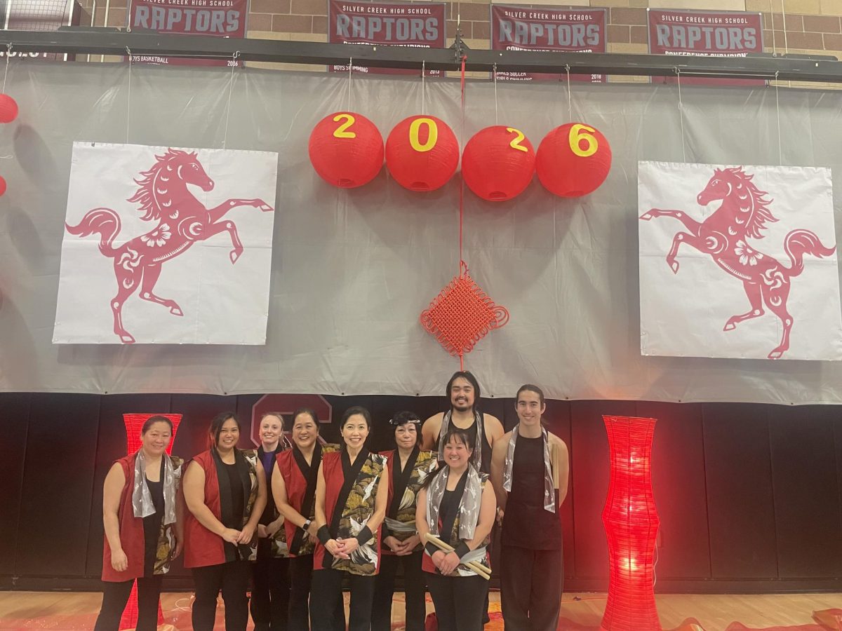 The Japanese Taiko Drumming performers who put on a magnificent show at Silver Creek's 2026 Lunar New Year festival.
